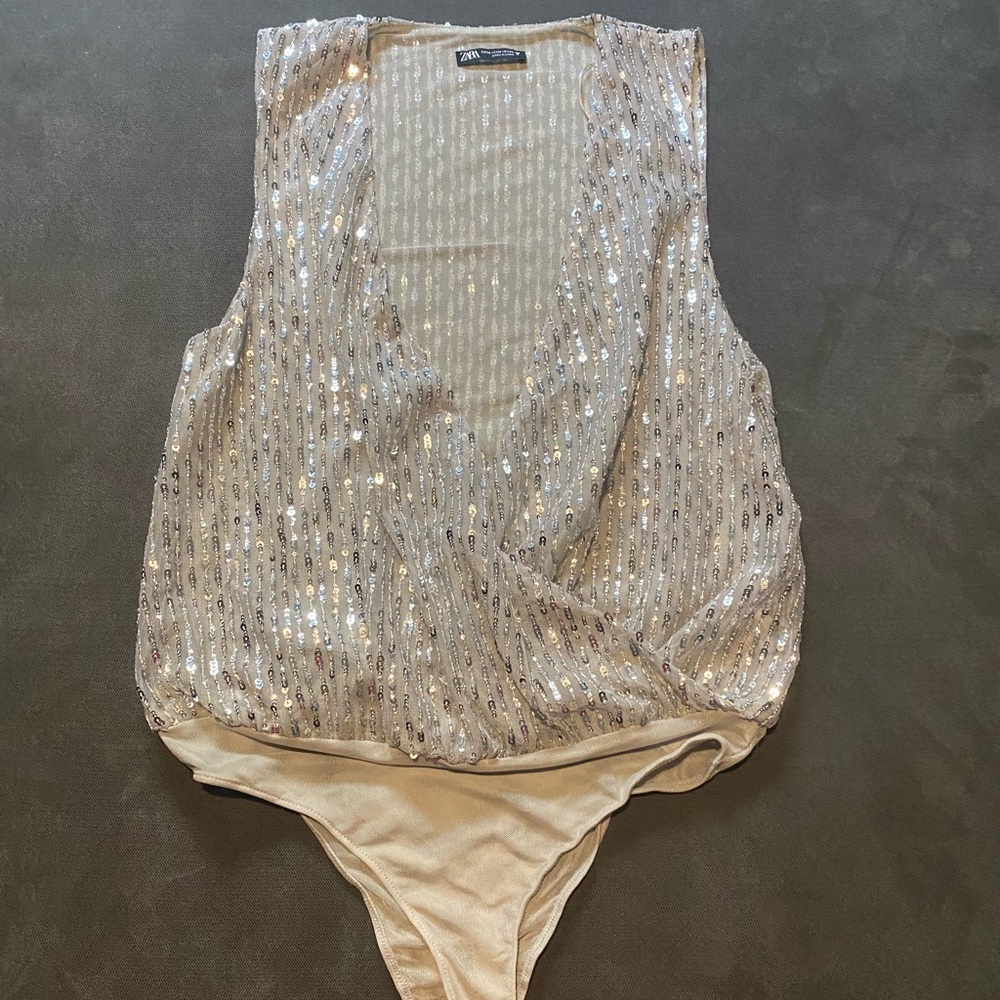 Embellished Zara Bodysuit